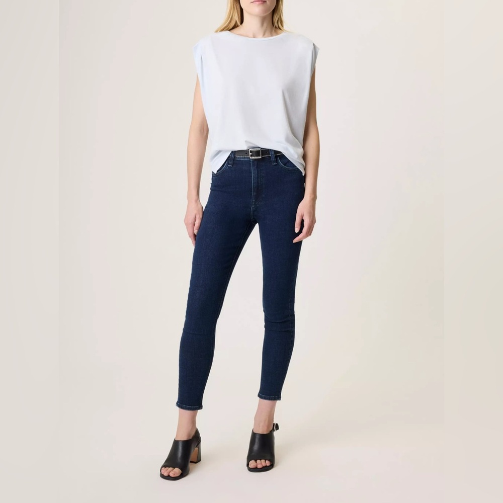 Rag & Bone Nina High Waist Skinny Jeans in Dark Indigo